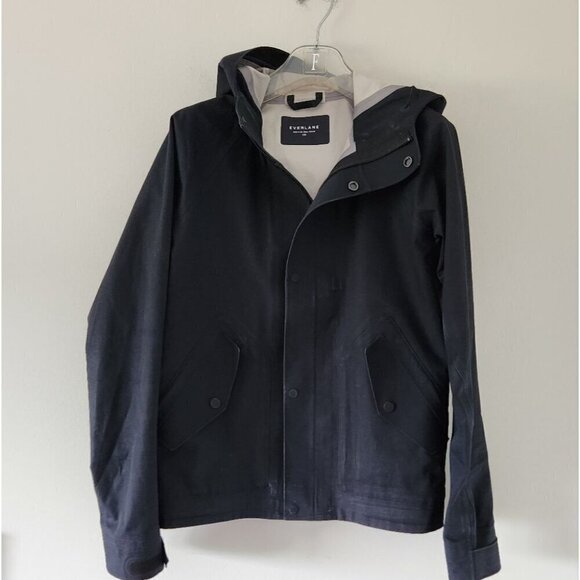 EVERLANE | Technical jacket raincoat windbreaker navy sz XXS - Picture 3 of 7